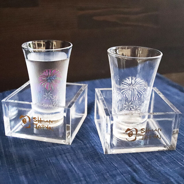 冷感花火 こぼし酒ペアセット 箱入 | 丸モ高木陶器 冷感花火 こぼし酒ペアセット 箱入 | 丸モ高木陶器